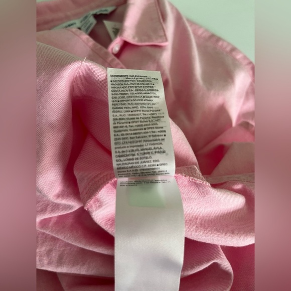 Old Navy Boyfriend Shirt Women’s L Pink Top Button - Picture 10 of 10